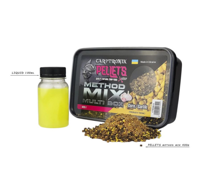 Carptronik Method mix Multi Box Corn/Garlik (Кукурудза/Часник)