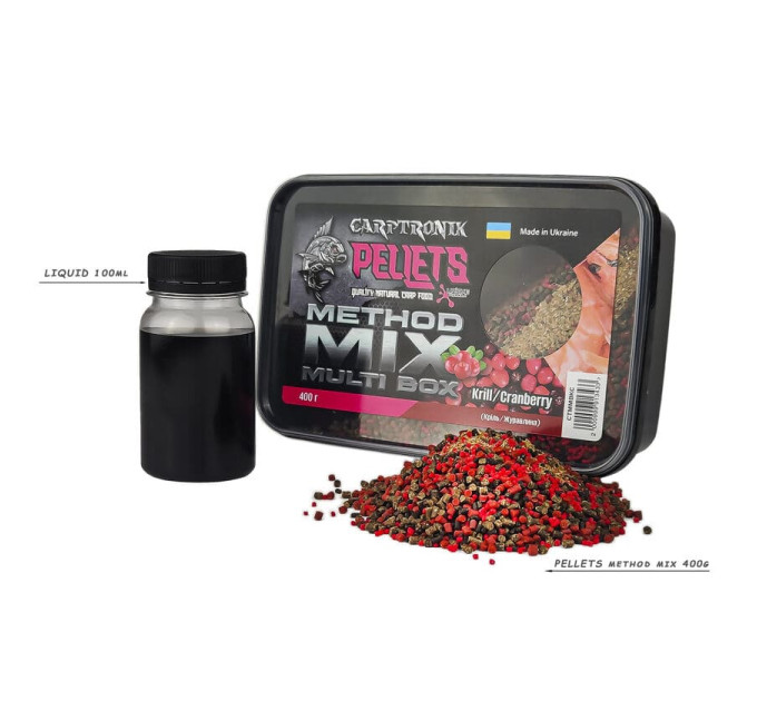 Carptronik Method mix Multi Box Krill/Cranberry (Кріль/Журавлина)