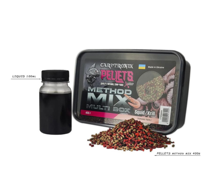 Carptronik Method mix Multi Box Squid/Krill (Кальмар/Кріль)