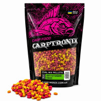 Carptronik Пеллетс Oval MIX Фруктовий 1кг