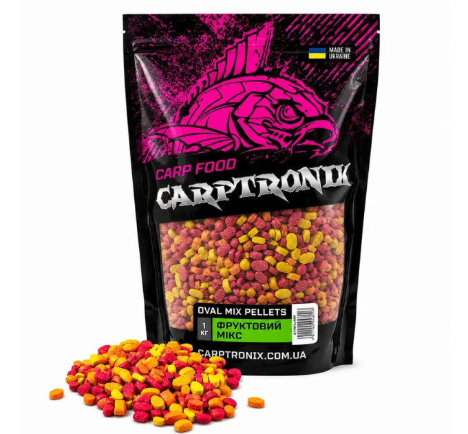 Carptronik Пеллетс Oval MIX Фруктовий 1кг