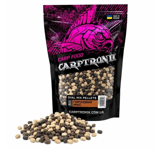 Carptronik Пеллетс Oval MIX Горіховий 1кг