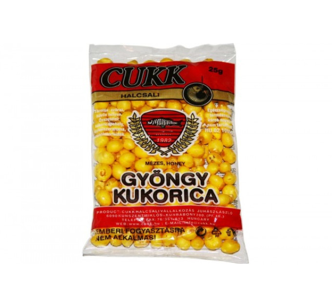 CUKK (Угорщина) Повітряна кукурудза (поп-корн) (25гр) Мед (жовтий)