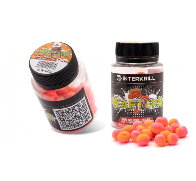Бойли INTERKRILL 8/12мм Wafters Krill Orange, 25 г