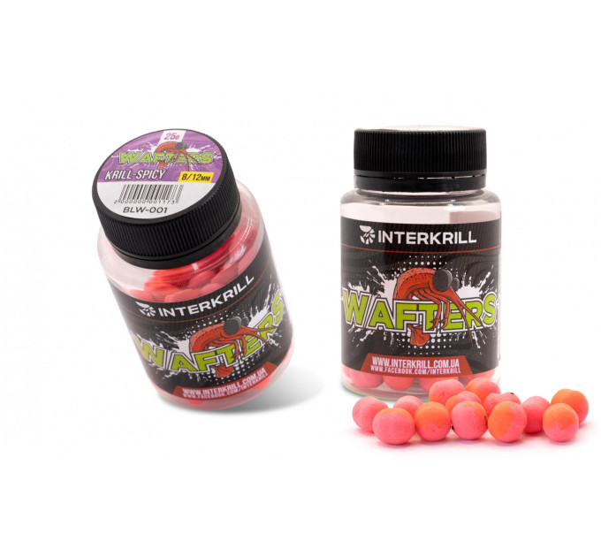 Бойли INTERKRILL 8/12мм Wafters Krill Spicy, 25 г