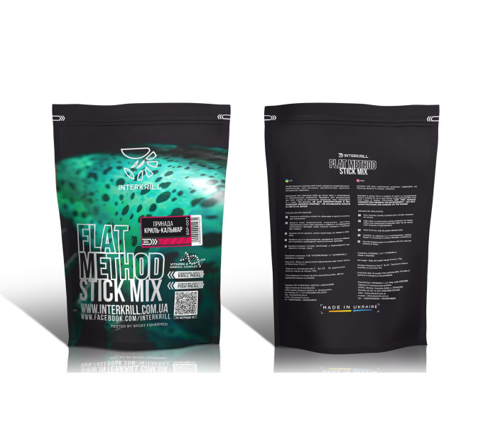 Flat Method INTERKRILL Stick Mix, 800 г, Криль-Кальмар