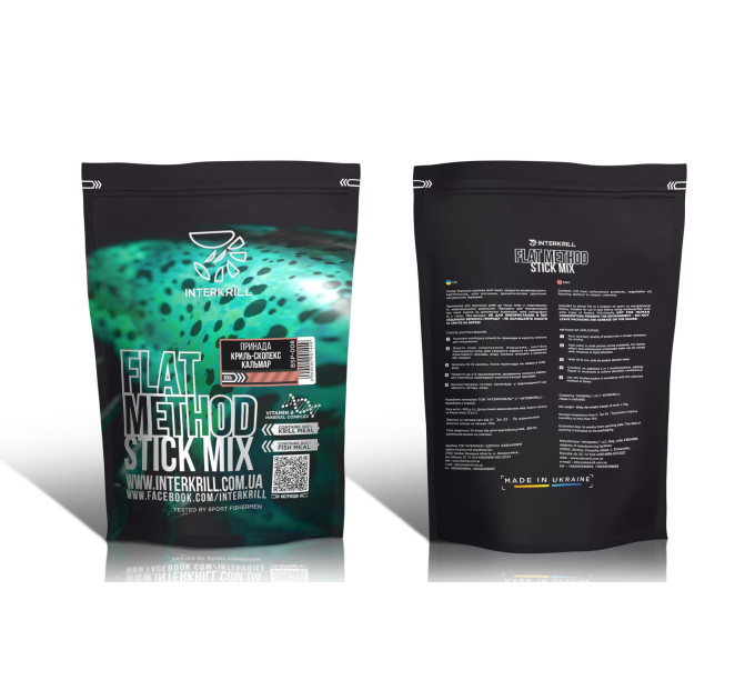 Flat Method INTERKRILL Stick Mix, 800 г, Криль-Скопекс-Сквид