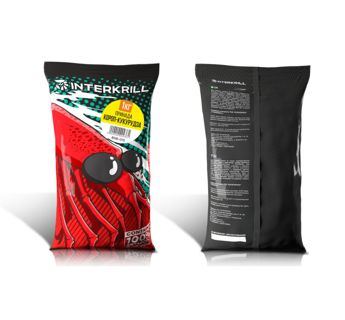 Прикормка INTERKRILL CLASSIC SERIES Карп-Кукуруза, 1кг