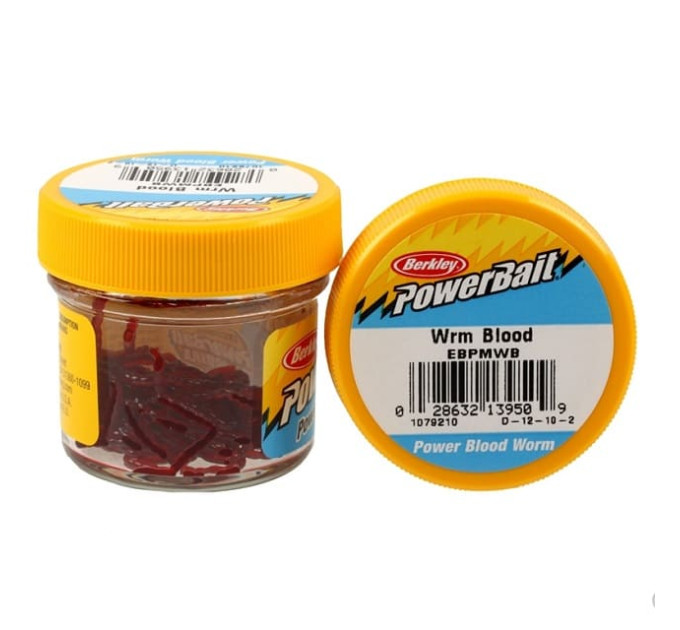 Приманка Berkley Gulp! Power Blood Worm (150 шт) (Мотыль)