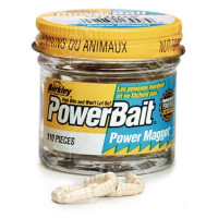 Приманка Berkley Gulp! Power Maggot White (110 шт) (Опаришь белый)