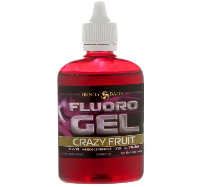 Trinity Baits Флюро-рожевий гель-діп CRAZY FRUIT 100 мл