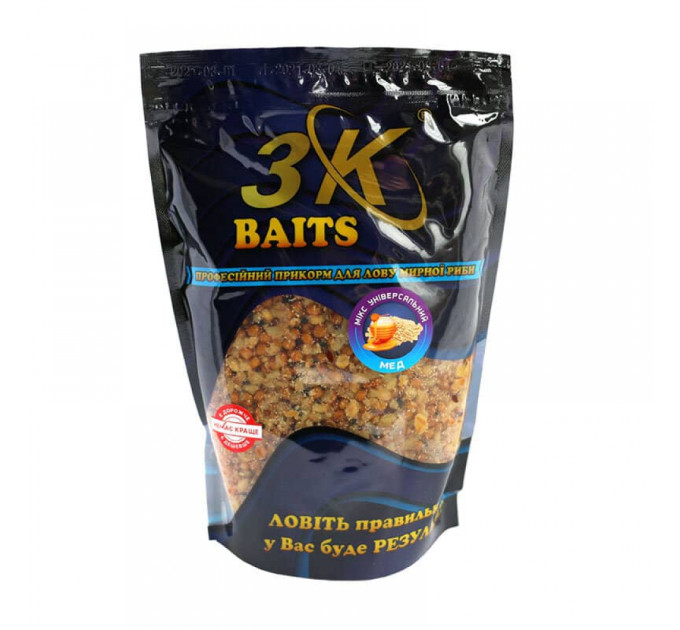 3KBaits Зерновой МИКС Универсальный (мед) 1000 г