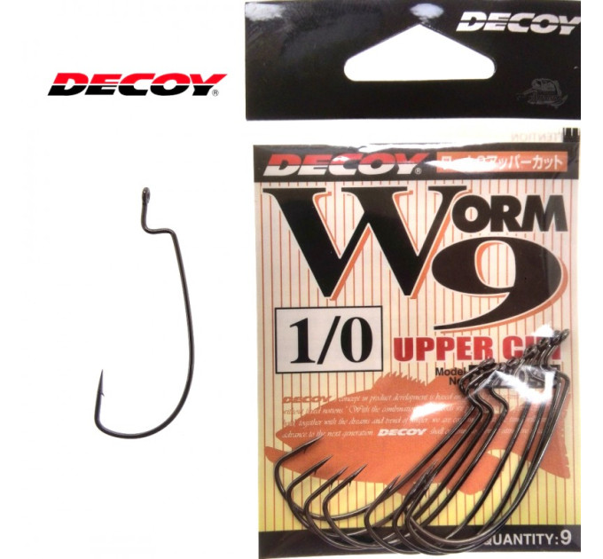 Крючок Decoy Worm 9 Upper Cut 1, 9шт