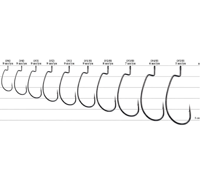 Крючок Decoy Worm 17 Kg Hook 3, 9шт