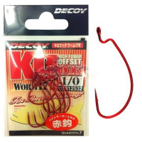 Крючок Decoy Worm 17 Red Kg Hook R 01, 7 шт