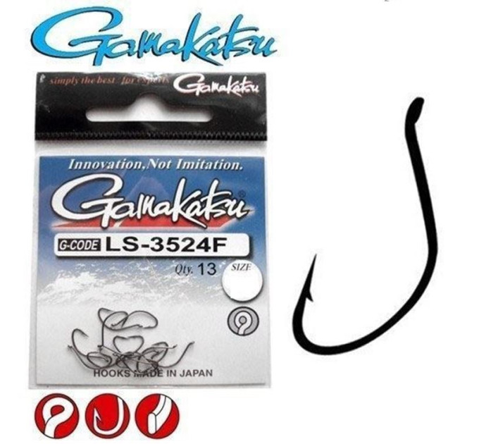 Гачок Gamakatsu LS-3524F RING EYE size №10 13шт