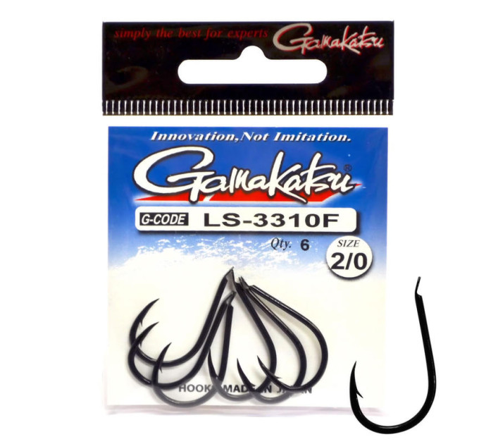 Гачок Gamakatsu LS-3310F nr2 Black 25szt