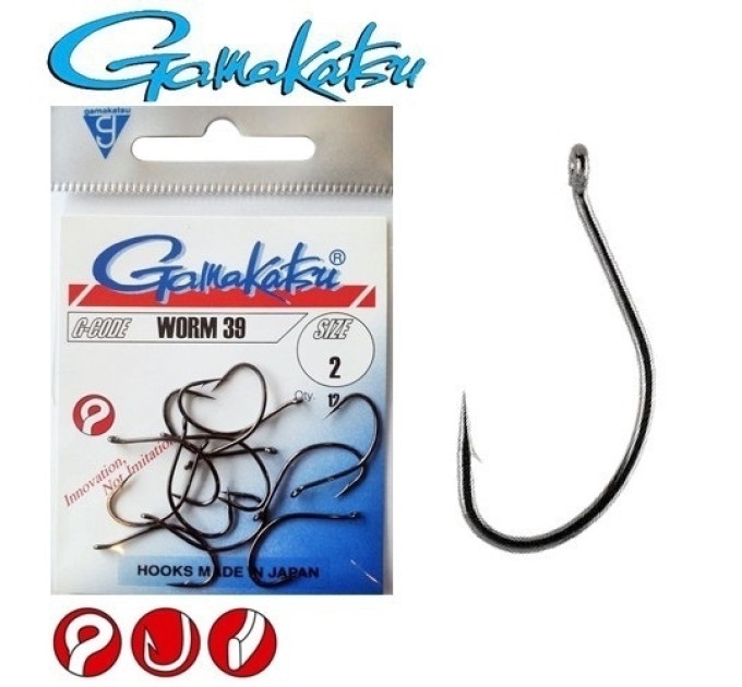 Гачок Gamakatsu Worm 39 nr3 12szt