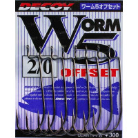 Крючок Decoy Worm 5 Offset 1, 9шт.