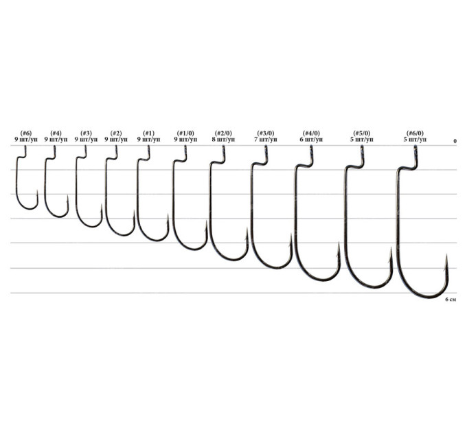 Крючок Decoy Worm 5 Offset 2, 9шт