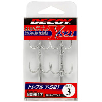Крючок Decoy Y-S21 01, 6 шт/уп тройник