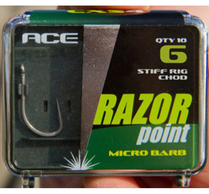 CHKO023, H STIFF RIG/CHOD N°8 X10, крючки АСЕ