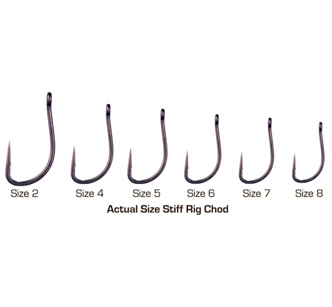 CHKO023, H STIFF RIG/CHOD N°8 X10, крючки АСЕ