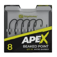 Крючок карповый RidgeMonkey Ape-X Beaked Point Barbed size 4