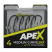 Крючок карповый RidgeMonkey Ape-X Medium Curve 2XX Barbed size 4