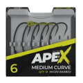 Крючок карповый RidgeMonkey Ape-X Medium Curve Barbed size 6