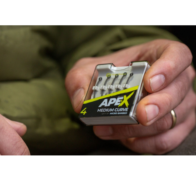 Крючок карповый RidgeMonkey Ape-X Medium Curve Barbed size 6