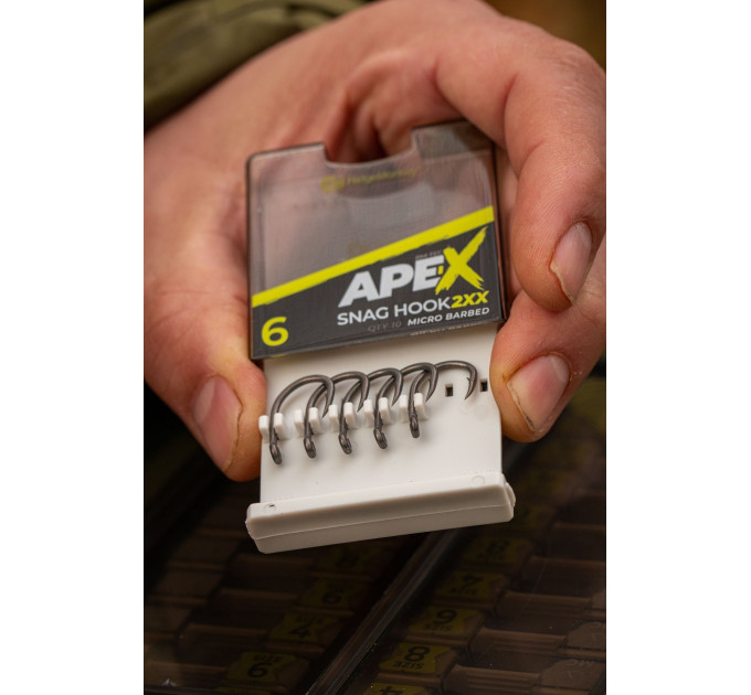 Крючок карповый RidgeMonkey Ape-X Snag Hook 2XX Barbed size 4