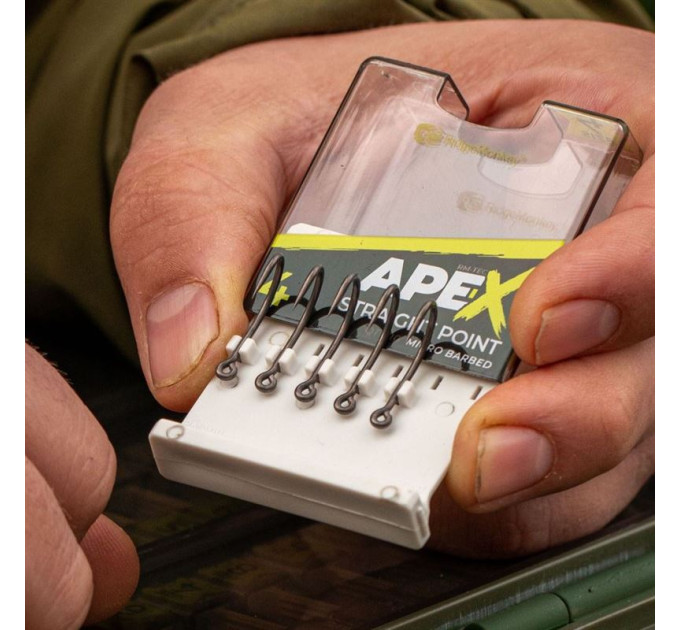 Крючок карповый RidgeMonkey Ape-X Straight Point Barbed size 4