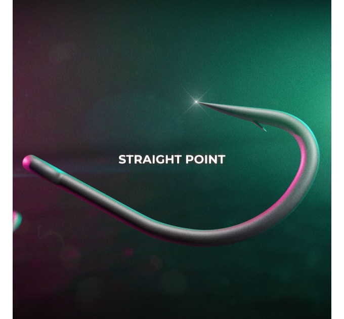 Крючок карповый RidgeMonkey Ape-X Straight Point Barbed size 4