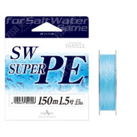 Шнур Yamatoyo SW SUPER PE, BLUE-PE 150 m, 0.6 10 lbs