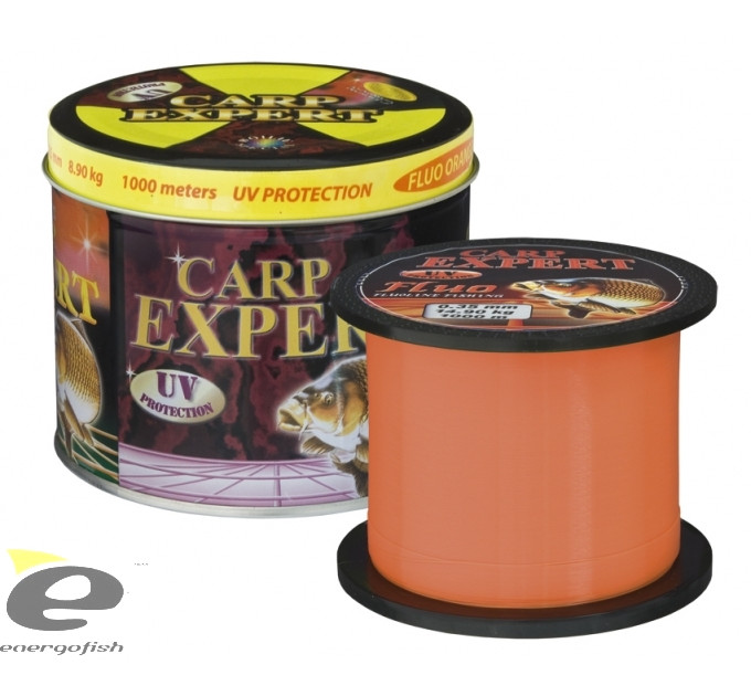 Жилка Energofish Carp Expert UV Fluo Orange 1000m 0.40mm 18.7kg
