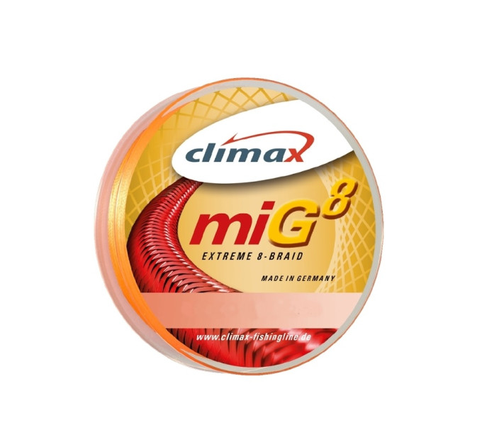 Шнур CLIMAX MIG8 BRAID 135 m 0.08 6,50kg fluo-orange SB