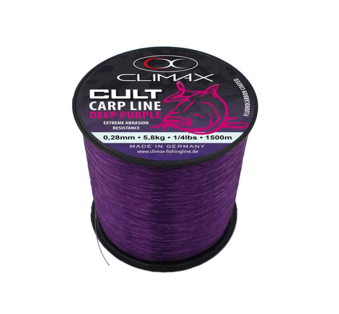 Леска CLIMAX CULT CARP LINE DEEP PURPLE 0,35mm 9,1kg (1000m)