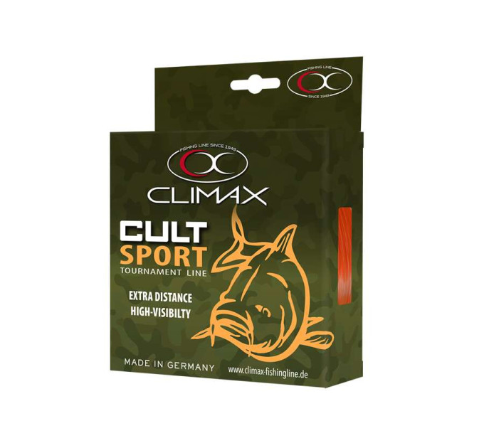 Леска CLIMAX CULT CARP SPORT orange 0,28mm 6,8kg (1000m)
