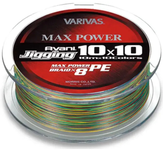 Шнур Varivas Avani Jigging Max Power X8 10*10 Multicolor 200m 10.8kg 0.185mm #1.2