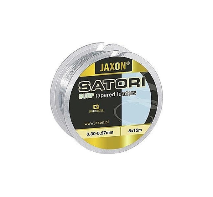 Шоклідер Jaxon Satori Surf повідець 0,28-0,55 5 * 15M конус