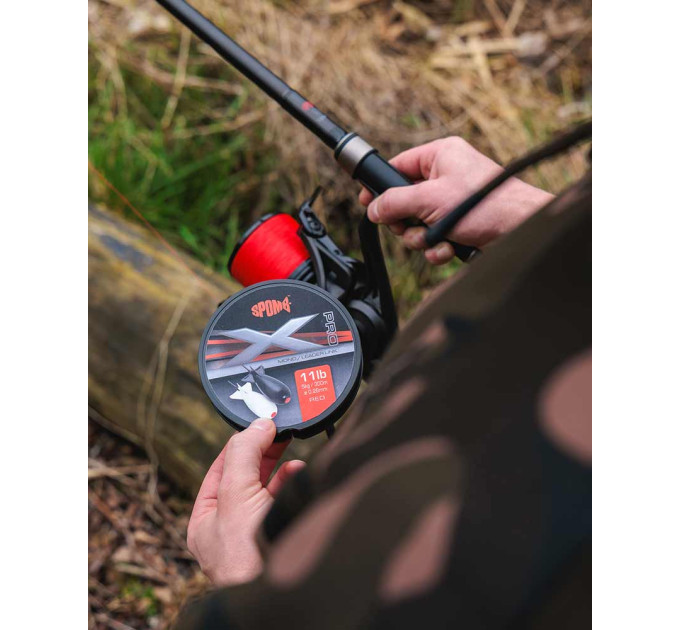 Spomb X Pro Mono 0.26mm/11lb x 300m RED - Сподова жилка