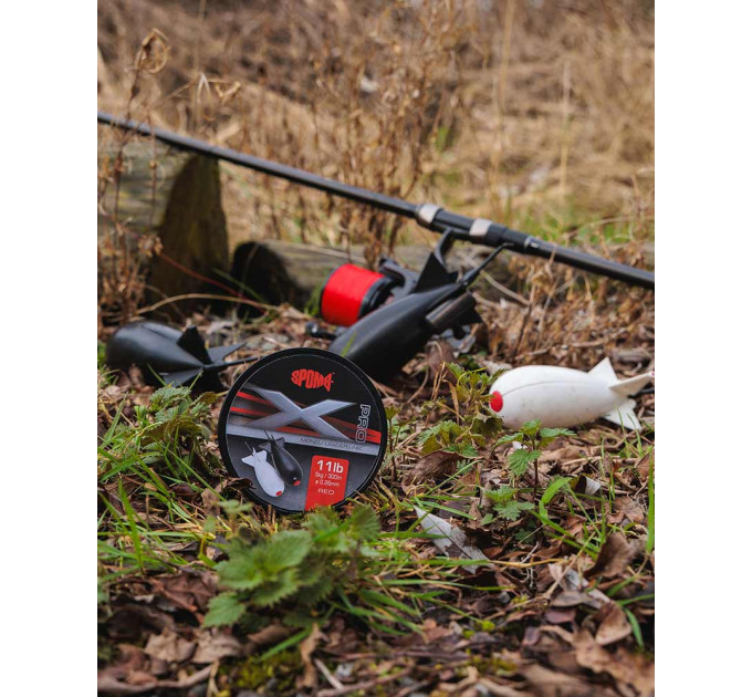 Spomb X Pro Mono 0.26mm/11lb x 300m RED - Сподова жилка