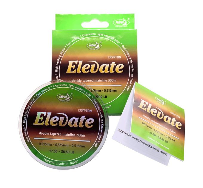 Жилка Katran Elevate Crypton Double Tapered 300m 0.515 - 0.295 - 0.515mm
