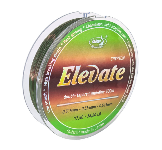 Жилка Katran Elevate Crypton Double Tapered 300m 0.515 - 0.295 - 0.515mm