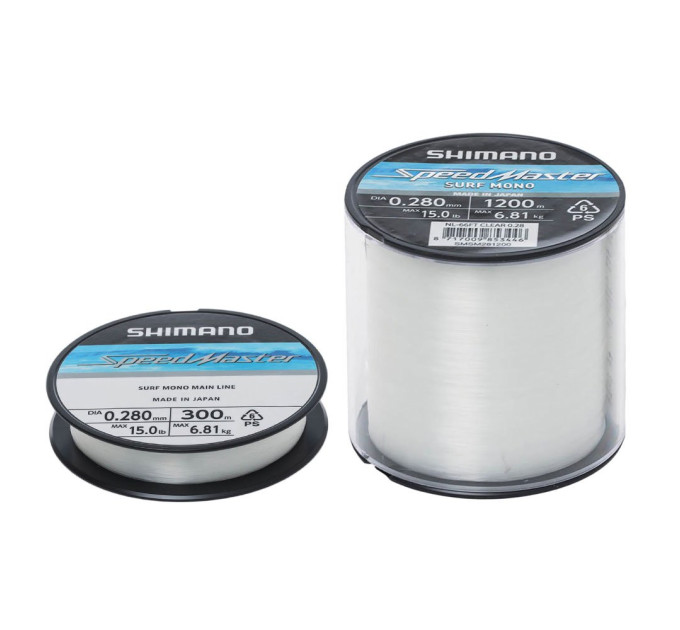 Леска Shimano Speedmaster Surf Mono 1200m 0.30mm 7.95kg