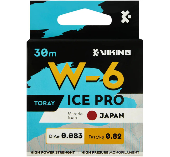 Волосінь Viking Fishing Ice Pro W-6 30m (clear) 0.172mm 2.96kg