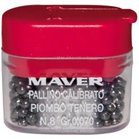Набір грузил Maver Pallini Supercalibrati Teneri №1/0 (0.365g)