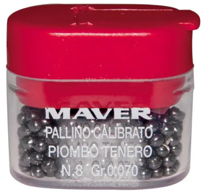Набір грузил Maver Pallini Supercalibrati Teneri №1/0 (0.365g)