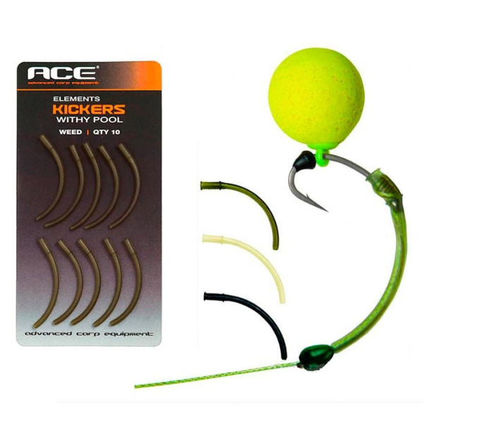 ACC183, KICKERS WITHY POOL GRAVEL, комплект трубок серый Dynamite Baits